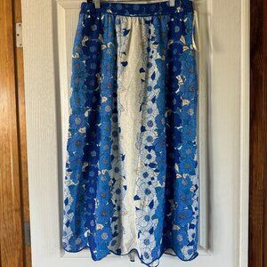 NWT Beautiful Farm Rio Linen Floral Skirt | Size Medium